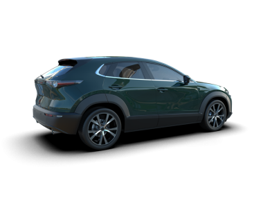 Modern araba arka planda izole edilmiş. 3d oluşturma