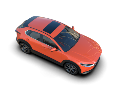 Stüdyo ortamında daha az genel bir konsept arabanın 3 boyutlu çizimi