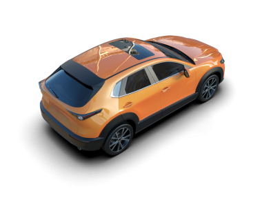 turuncu modern spor araba - 3D görüntüleme