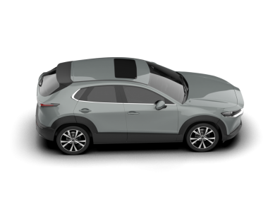 Modern SUV arabası. Ön manzara. 3d oluşturma