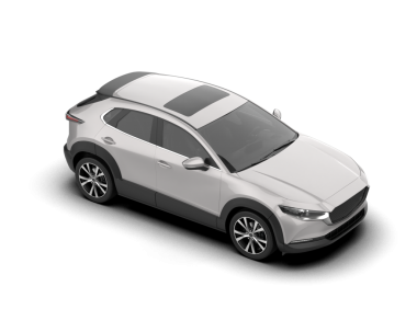 Beyaz arka planda modern bir araba. 3 boyutlu resimleme