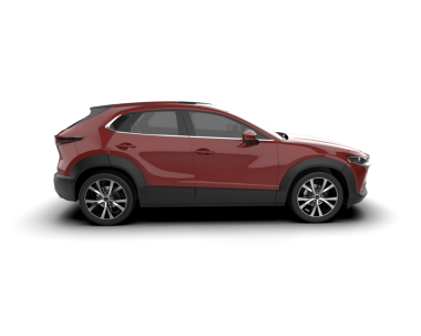 Kırmızı lüks SUv beyazda izole edildi