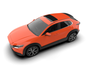 3 boyutlu araba beyaz renkte.