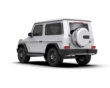 Beyaz arka planda modern şehir beyaz kamyonu. 3d illüstrasyon