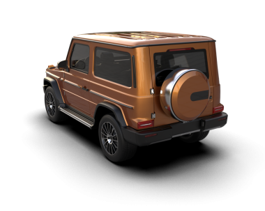 Siyah arka planda modern bir araba. yüksek kalite 3d oluşturucu