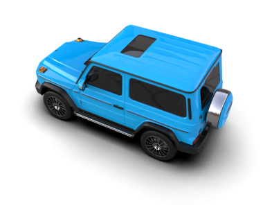 Stüdyo ortamında beyaz üzerine izole edilmiş 3 boyutlu markasız bir pikap.