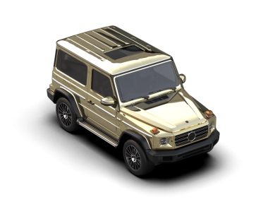 Beyaz arka planda bir araba. yüksek kalite