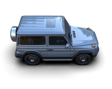 Beyaz arka planı olan mavi bir kamyonun 3 boyutlu resmi