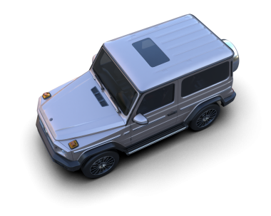 araba siyah arkaplanda izole edildi