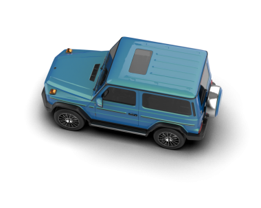 araba beyaz arkaplanda izole edildi