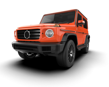 Lüks SUV arabası. 3d oluşturma