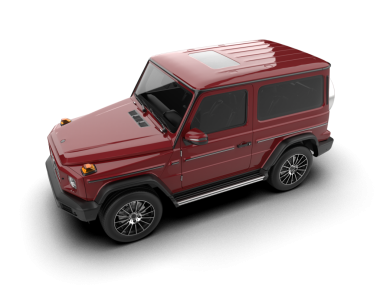 Arka planda modern bir araba. 3 Boyutlu Hazırlama