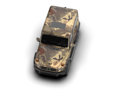 Siyah arka planda modern şehir arabası. 3d resimleme