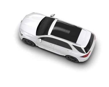 araba beyaz arkaplanda izole edildi