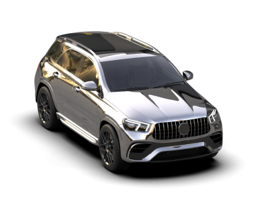 Modern bir spor arabanın 3 boyutlu görüntüsü.