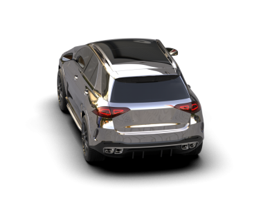 modern SUv arka planda izole edildi