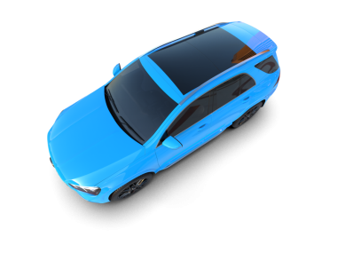 Siyah arkaplanı olan 3 boyutlu bir araba.