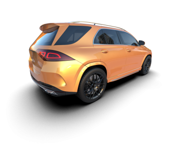 İşiniz için kırpma yolu ile beyaz arkaplan üzerinde modern araba