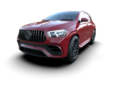 Siyah arka planda modern kompakt araba