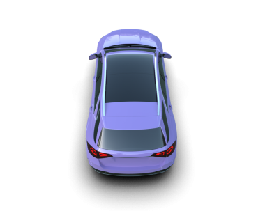 Araba beyazda izole edilmiş. 3d oluşturma