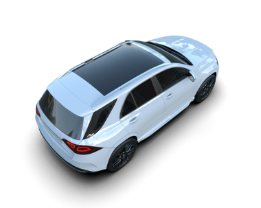 3 boyutlu bir araba. beyaz üzerine izole.