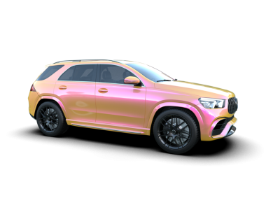 Bir markanın 3 boyutlu görüntülenmesi - daha az jenerik SUv siyah arkaplanda izole edildi