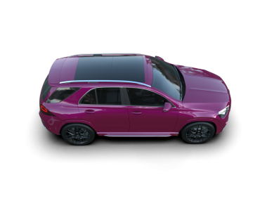 Pembe lüks araba siyah arka planda izole edildi.