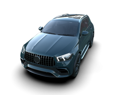 Siyah arka planda modern araba.