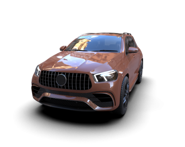 Bir markanın 3 boyutlu çizimi - daha az genel bir araba