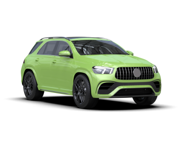 Gri arka planda yeşil lüks modern araba. 3d oluşturma.