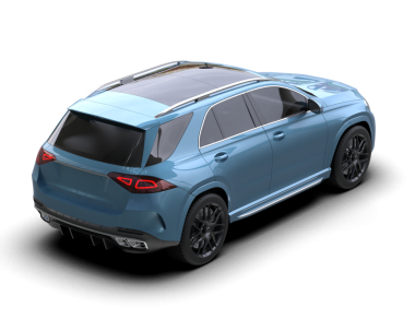 Arka planda modern lüks araba. 3d oluşturma