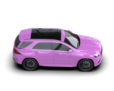 mor modern pembe araba