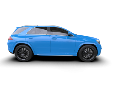 modern araba beyaz arka planda izole edildi. 3 boyutlu çizim - illüstrasyon