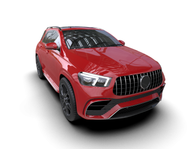 Siyah arka planda lüks bir araba..