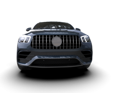 Gri arka planda izole edilmiş modern lüks araba. 3d oluşturma