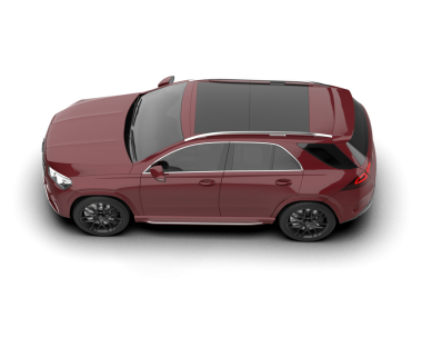 Araba sedanı gri arka planda izole edilmiş. 3d illüstrasyon