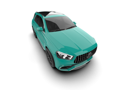 Modern araba. 3d oluşturma