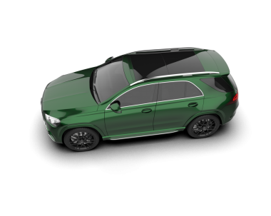 modern SUV aracı kırpma yolu ile beyaz arkaplanda izole edildi