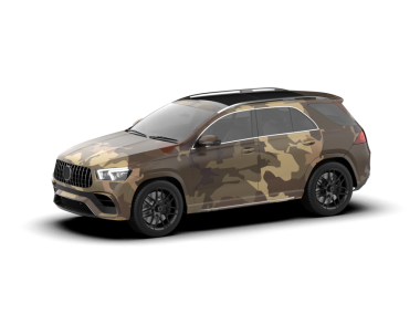 Modern araba arka planda izole edilmiş. 3D görüntüleme - illüstrasyon