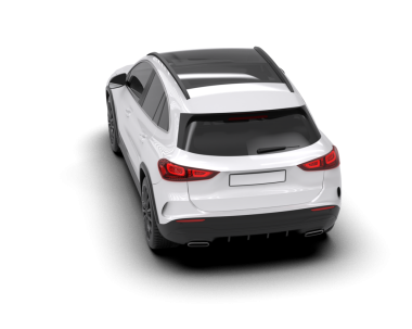 Modern bir arabanın 3 boyutlu görüntüsü