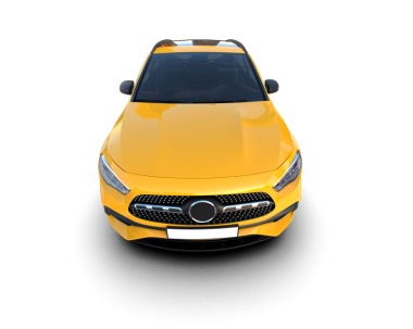 gerçekçi araba ön görünümü