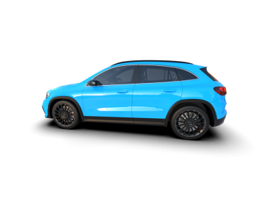 araba mavi rengi beyaz arkaplanda izole edildi