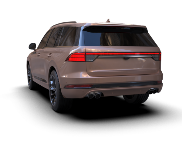 Lüks birinci sınıf SUV beyazdan izole edilmiş. 3d oluşturma