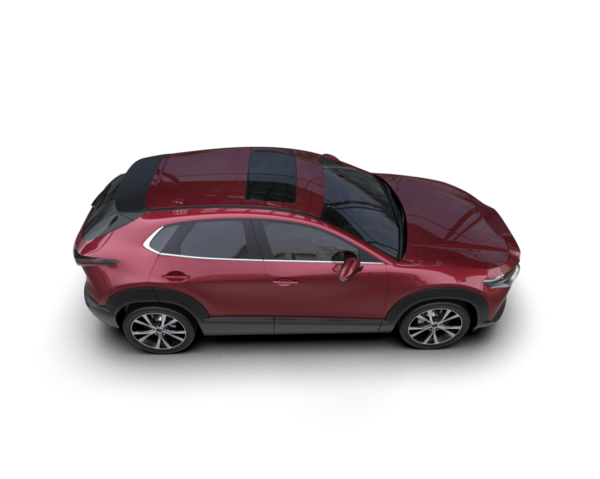 modern SUv arka planda izole edildi.