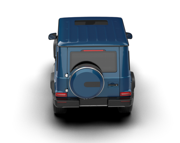 Siyah arka planda bir araba. 3d illüstrasyon