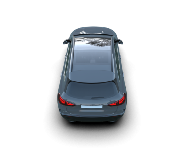 beyaz arkaplanda izole edilmiş bir araba.