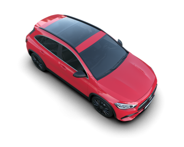 Kırmızı araba arka planda izole edildi. 3D görüntüleme - illüstrasyon