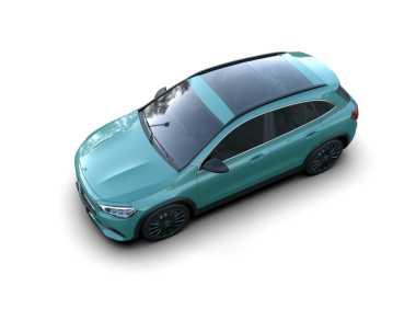 Siyah arka planda modern bir araba. 3d illüstrasyon