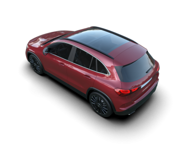 modern lüks araba siyah arka planda izole edilmiş 3 boyutlu - 3 boyutlu