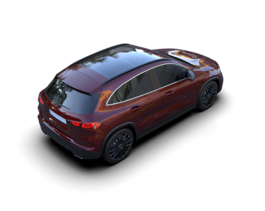 Modern bir SUV 'un 3 boyutlu görüntüsü. 3d illüstrasyon